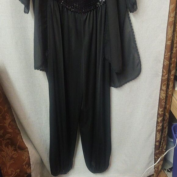 Beautiful vintage bodysuit with shear scarf wrap. - Picture 4 of 9